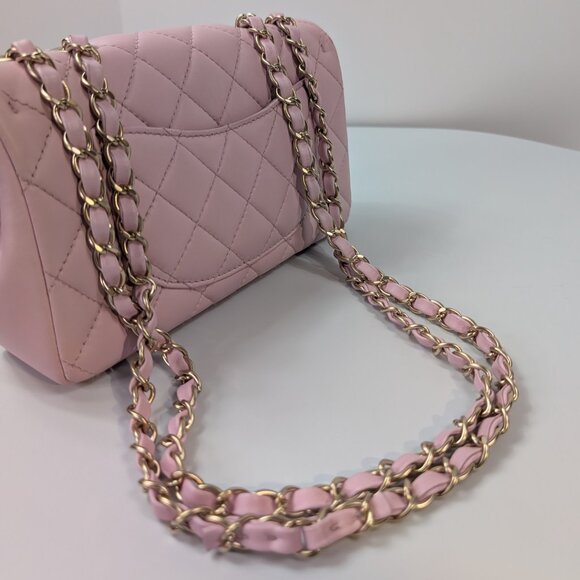 Chanel Light Pink Rose Mademoiselle Mini Rectangular Classic Flap Bag - Picture 16 of 16